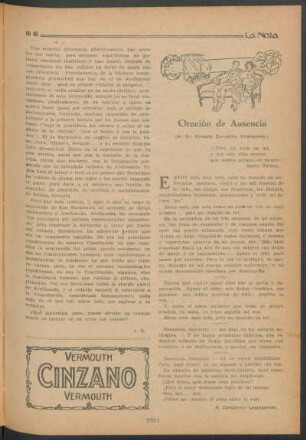 Oración de ausencia
