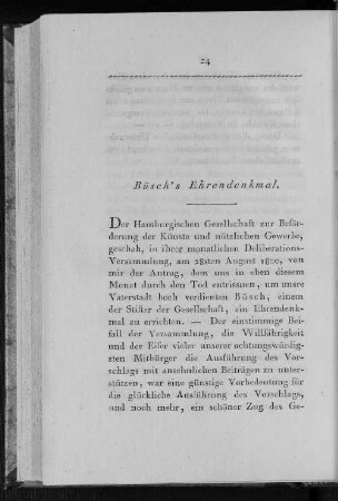Büsch's Ehrendenkmal.
