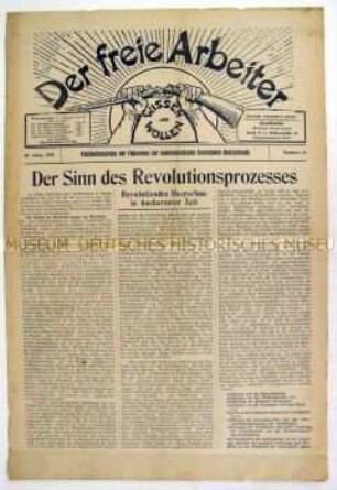 Linksradikale Wochenzeitung "Der freie Arbeiter"