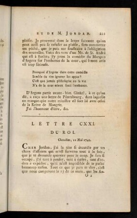 211-229, Lettre CXXI. du Roi.-Lettre LXXXIII, du Roi.