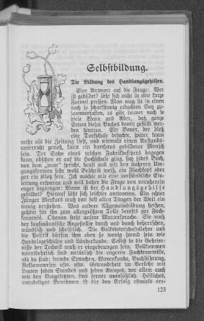 Selbstbildung.