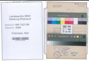 Entnazifizierung Karl Fuhrmann , geb. 17.09.1902 (Angestellter)