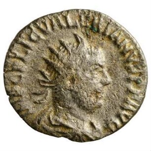 Münze, Antoninian, 256 n. Chr.