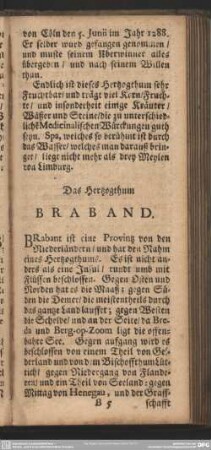 Das Hertzogthum Braband