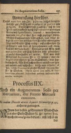 Processus IIX.
