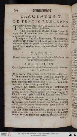 Tractatus X. De tertio praecepto