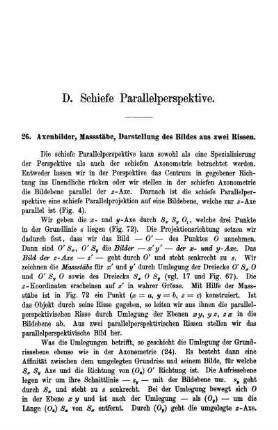 D. Schiefe Parallelperspektive.