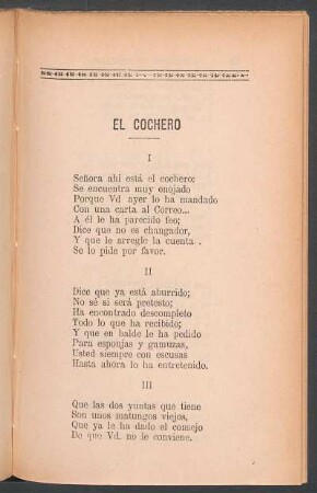 El cochero
