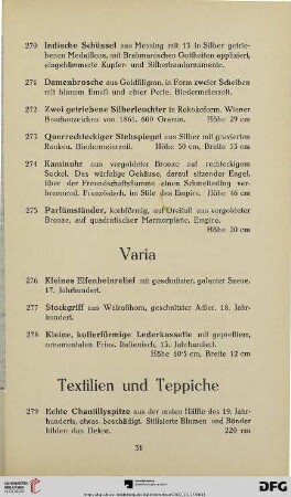 Varia (Nr. 276-278)