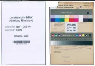 Entnazifizierung Willi Becker , geb. 11.01.1918 (Abt.Leiter)