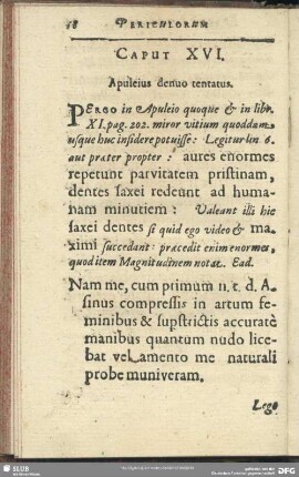 Caput XVI. Apuleius denuo tentatus