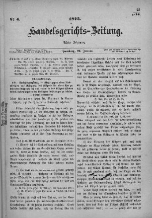 No. 4. 23. Januar 1875