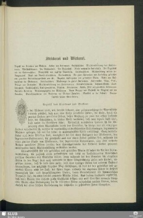 Strickerei und Wirkerei