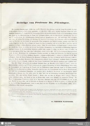 Beiträge von Professor Dr. Plieninger