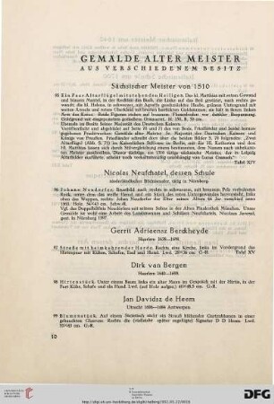 Gemälde Alter Meister aus verschiedenem Besitz (Nr. 95-117)