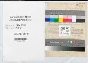 Entnazifizierung Josef Pickartz, geb. 01.02.1896 (Beamter)