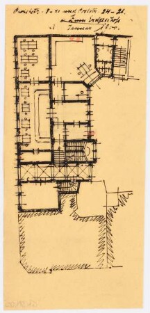 Geschäftshaus Probststraße/Poststraße, Berlin-Mitte: Vorentwurf: Grundriss EG