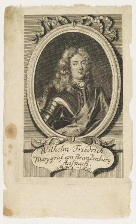 Bildnis des Wilhelm Friedrich Marggraf von Brandenburg-Anspach