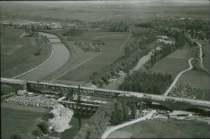 Neckarbrücke Beihingen (Luftaufnahme)