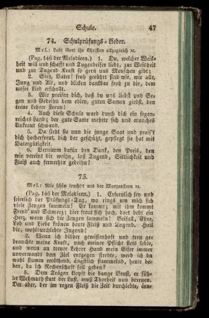 74/81. Schulpruefungs-Lieder