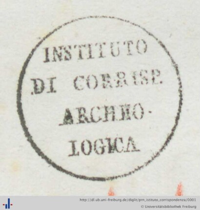 [Provenienz]: Istituto di Corrispondenza Archeologica