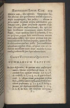 Caput Vicesimum Quintum. - Vigesimum Septimum.