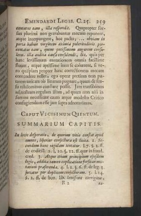 Caput Vicesimum Quintum. - Vigesimum Septimum.