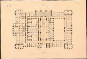 Reichsgericht, Leipzig: Grundriss Hauptgeschoss 1:200