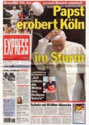 Kölner Tageszeitung "Express" zum Besuch des Papstes in Köln