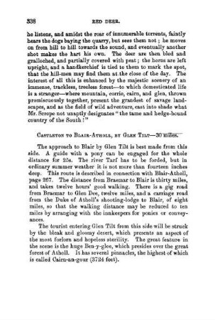 Castleton to Blair- Atholl by Glen Tilt