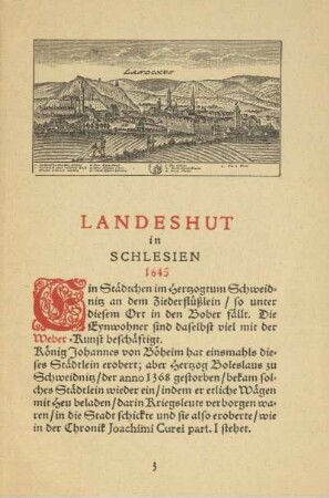 Landeshut in Schlesien 1645