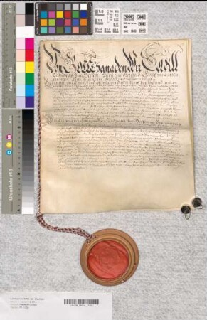 Landgraf Karl (Carll) zu Hessen bestätigt der Abtei Corvey und der Stadt Höxter den eingerückten Schutzbrief des Landgrafen Ludwig zu Hessen des Datums 1434 Mai 26.