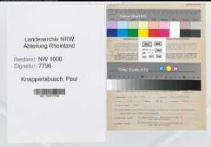 Entnazifizierung Paul Knappertsbusch, geb. 20.03.1909 (Kaufm.Angest.)