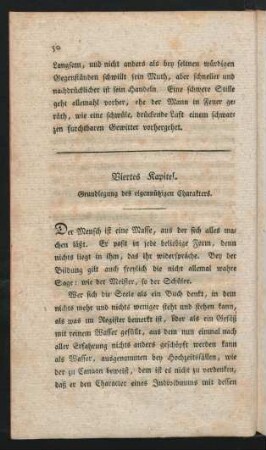 Viertes Kapitel. Grundlegung des eigennützigen Charakters
