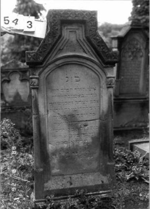 Grabstein 543 (Index: 100095133) Maße HxBxT: 145x64x21 cm: Grabstein 543