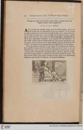 Portique du temple de la Fortune virile à Rome, qui est maintenant l’Eglise de sainte Marie Egyptienne : Chapitre XXV