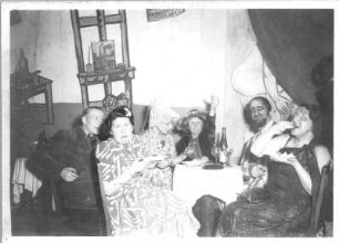 Hans und Etha Richter auf einer Faschingsfeier, wahrscheinlich in Ankara