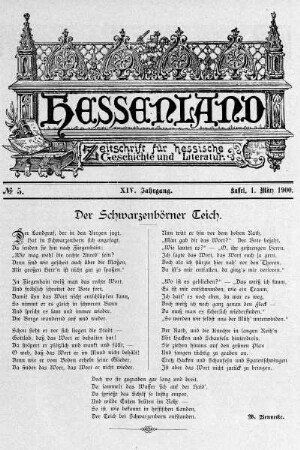 No. 5, 1. März 1900