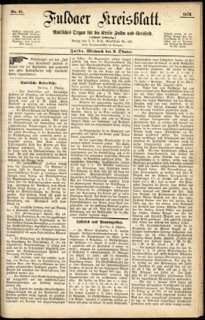 Ausgabe vom Mittwoch, den 09. Oktober 1878.