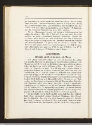 In Frankreich. Kämpfe zwischen Somme und Avre