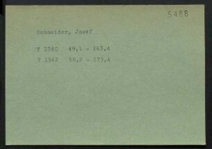Schneider, Josef