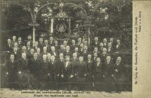 Liedertafel des Gewerkvereins Lübeck, gegründet 1855.