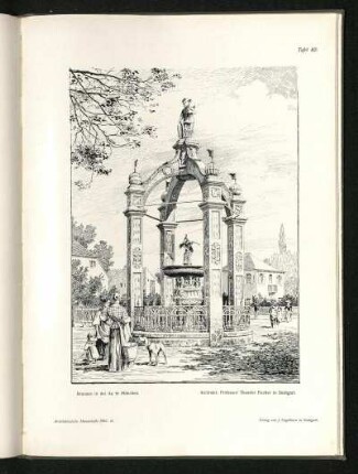 Tafel 82: Brunnen in der Au in München