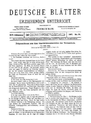Präparationen aus dem Geschichtsunterrichte der Volksschule : (Schluss)