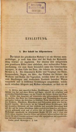 Griechische Mythologie, 1. Theogonie und Götter