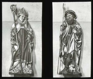 ehem. kath. Pfarrkirche (abgegangen); Heiligenfiguren, hl. Kilian und hl. Wendelin