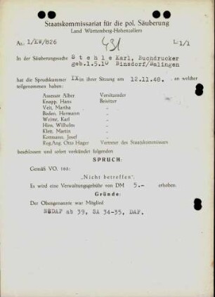 Stehle, Karl
