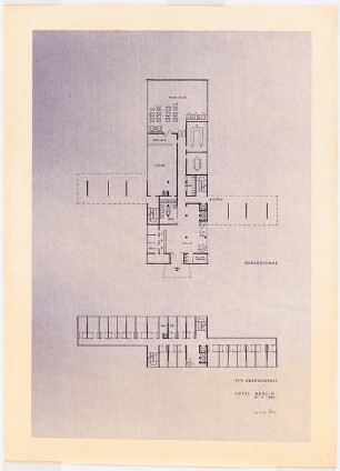 Hotel Lützowplatz (»Berlin«), Berlin-Tiergarten: Grundrisse EG und typisches OG 1:200