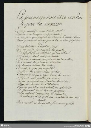 [Text 109:] La barque (Fabel).