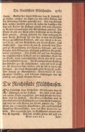 Die Reichsstadt Muehlhausen